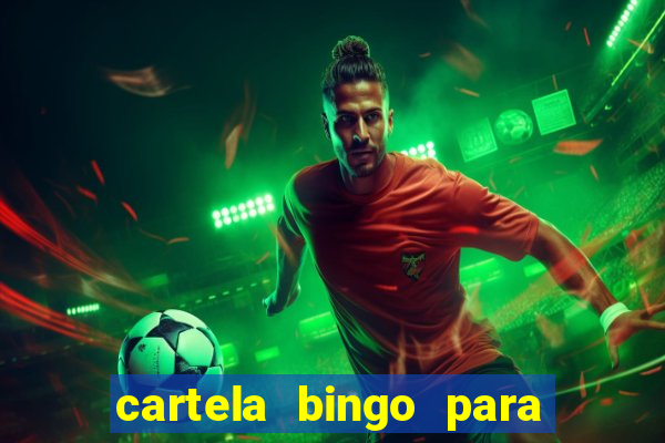 cartela bingo para cha de cozinha imprimir gratis