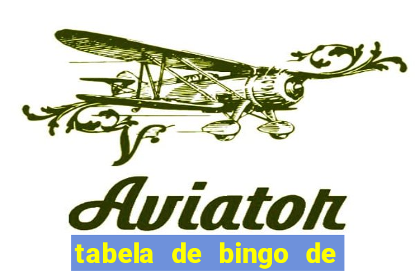 tabela de bingo de 1 a 100